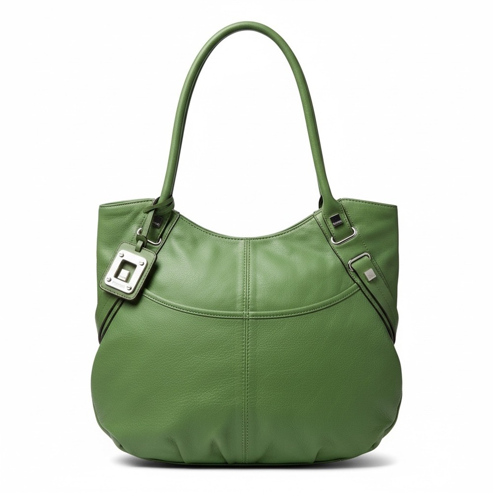 Tignanello Green Leather Tote Bag - Women